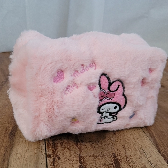 Sanrio My Melody Pink Embroidered Makeup Bag - Picture 11 of 15